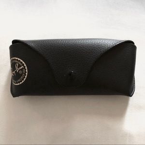 Ray-Ban Black Leather Sunglasses Case